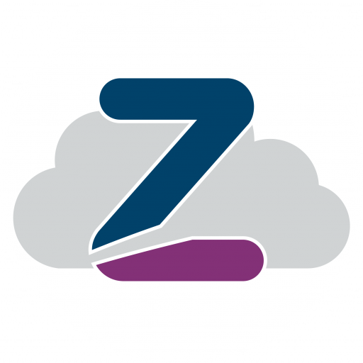 ZOOC cloud logo on white circle background