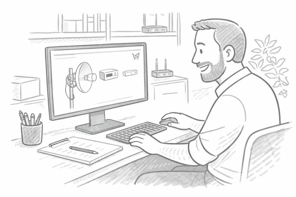 Wireless Building Link Installation in Devon