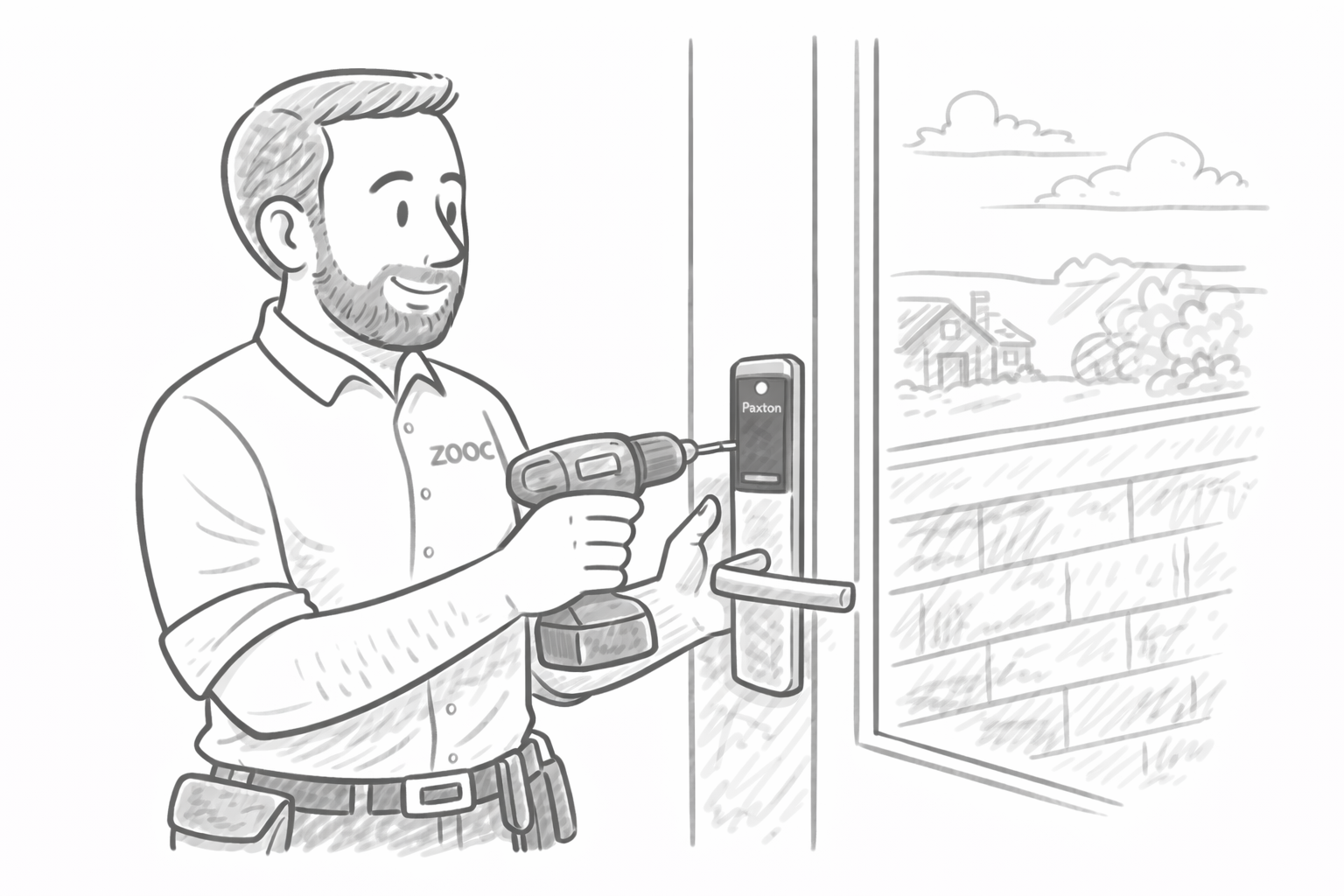 Paxton access controls installation newton abbot and devon